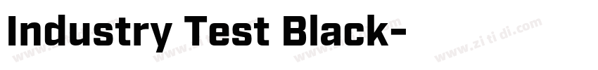 Industry Test Black字体转换